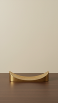 Curved Brass Pen Tray