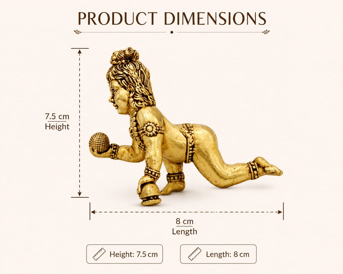 BRASS LAADOO GOPAL JI IDOL - A SYMBOL OF LOVE AND DEVOTION