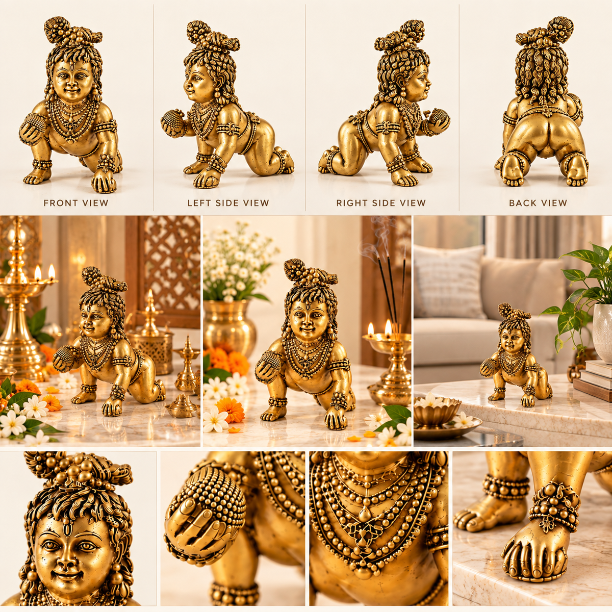 BRASS LAADOO GOPAL JI IDOL - A SYMBOL OF LOVE AND DEVOTION